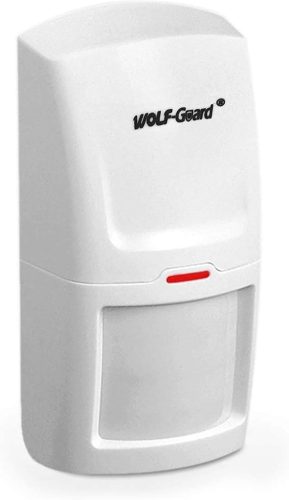 Wolf-Guard 433 MHz PIR Mozgásérzékelő - 12 méteres hatótávolság, vezeték nélküli, elemes, fehér, riasztórendszerhez, otthoni és üzleti bizto