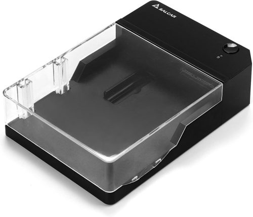 Salcar USB 3.0 külső merevlemez ház 2,5" és 3,5" SATA SSD és HDD-hez, tápegységgel