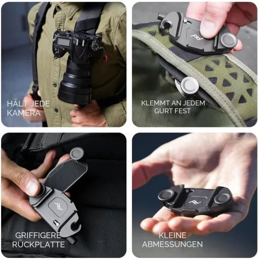 Clema pentru cameră Peak Design Capture V3, neagră
