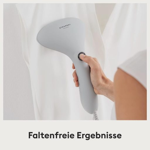 Steamery Cirrus 2 Ruhagőzölő 1500W - Gyűrődésmentes Eredmény, 20 mp Felfűtés, Hordozható, Ergonomikus, Skandináv Dizájn, Szürke