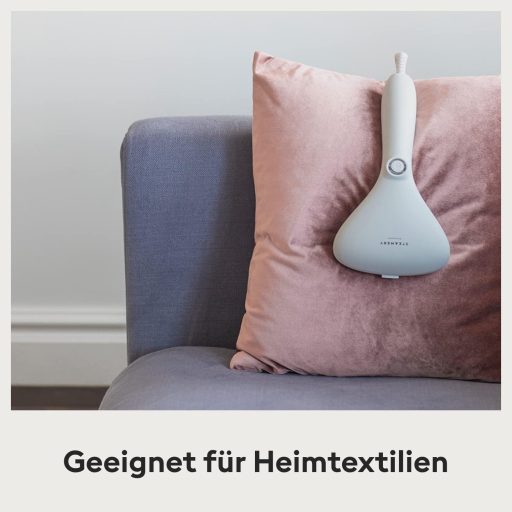 Steamery Cirrus 2 Ruhagőzölő 1500W - Gyűrődésmentes Eredmény, 20 mp Felfűtés, Hordozható, Ergonomikus, Skandináv Dizájn, Szürke