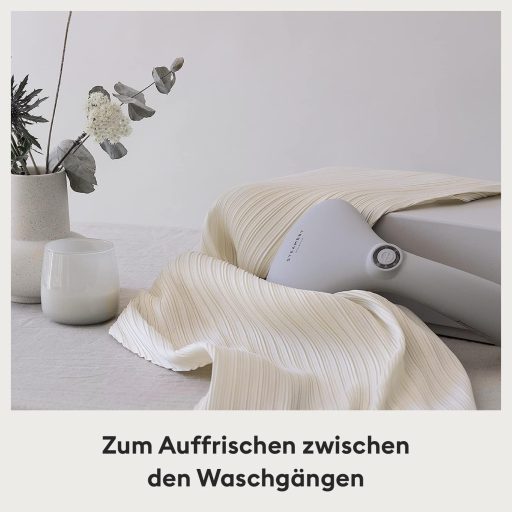 Steamery Cirrus 2 Ruhagőzölő 1500W - Gyűrődésmentes Eredmény, 20 mp Felfűtés, Hordozható, Ergonomikus, Skandináv Dizájn, Szürke