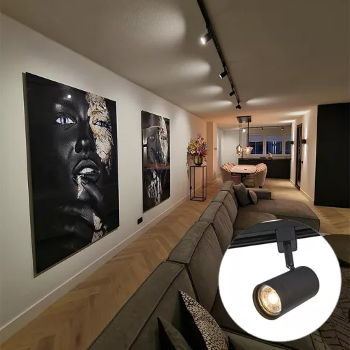 Sistem de șină modern QAZQA Jeana, 3 spoturi, lampă de tavan negru-auriu
