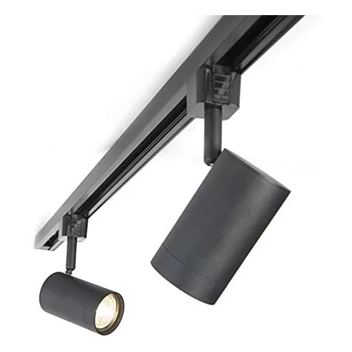 Sistem de șină modern QAZQA Jeana, 3 spoturi, lampă de tavan negru-auriu
