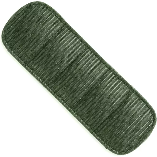 LEABAGS prémium vállpánt valódi bivalyőr bőrből, vintage stílusú táskavállpánt 18x6cm fekete