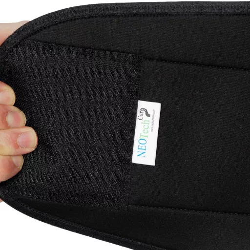 NEOtech Care neoprén hátbrace dupla pántokkal XXL fekete kompressziós
