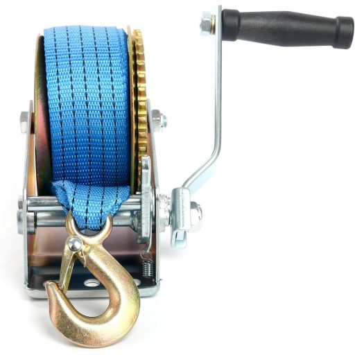 FreeTec Kézi Csörlő Kék Poliészter Kötéllel Hajó Mentő Csörlő