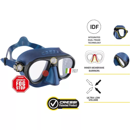Cressi Calibro & Corsica felnőtt snorkel szett - Unit size, Single, Green