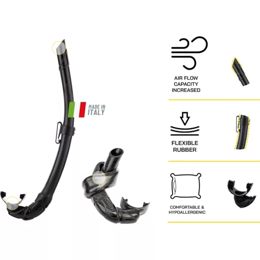 Cressi Calibro & Corsica felnőtt snorkel szett - Unit size, Single, Green