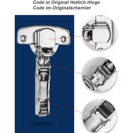 Hettich 95-stupanjska kutna mala šarka s kliznom tehnologijom