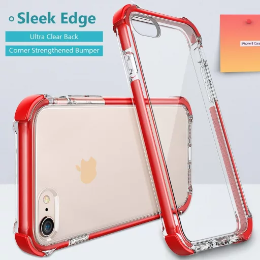 Husă de protecție antisoc MATEPROX Shield Series pentru iPhone SE/7/8, Roșu