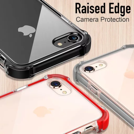 Husă de protecție antisoc MATEPROX Shield Series pentru iPhone SE/7/8, Roșu