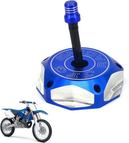 Protecție rezervor albastră cu aerisire pentru motociclete Yamaha și Kawasaki - Seria YZ, WR, KX, KLX, KFX
