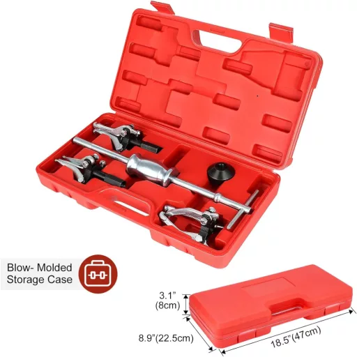 Extractor rulmenți FreeTec cu ciocan glisant, 15-80mm, pentru rulmenți interni și externi.