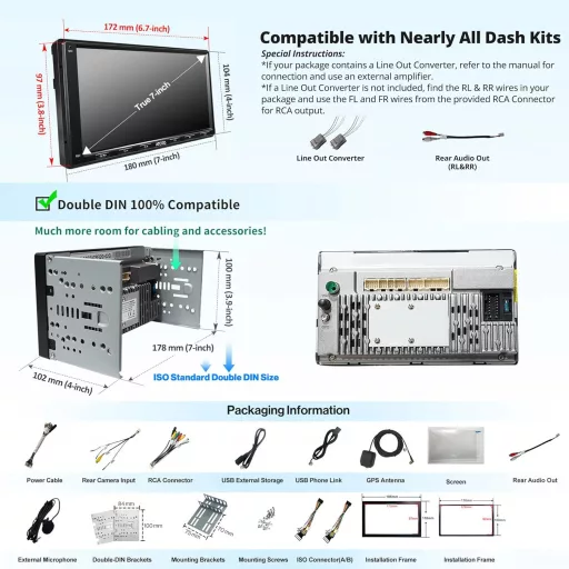 ATOTO A6PF 7" Android Autórádió - Vezeték Nélküli CarPlay, Android Auto, DAB, Tükrözés, Dupla Bluetooth, WiFi, 2GB+32GB