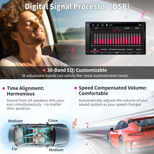 ATOTO A6PF 7" Android Autórádió - Vezeték Nélküli CarPlay, Android Auto, DAB, Tükrözés, Dupla Bluetooth, WiFi, 2GB+32GB
