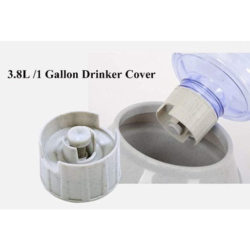 Old Tjikko Automata Étel- és Vízadagoló Szett Macskáknak és Kutyáknak, 3,8L BPA-mentes Kisállat Etető és Itató Tál, Szürke