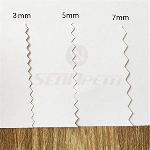 seaNpem Profi Kontúr Olló Hullámos Fogakkal Rozsdamentes Acél 23cm Kézműves Varráshoz