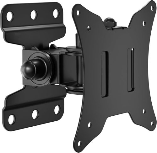 Suport de perete TV BONTEC pentru ecrane de 13-30 inch, pivotant și înclinabil, universal pentru monitor și TV plat, capacitate de încărcare 25 kg, VESA 75x75/100