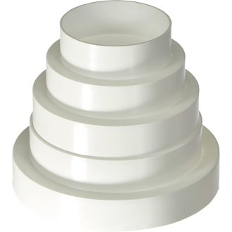   EUROPLAST PVC szűkítő csatlakozó 80-150mm szellőzőcsatorna adapter