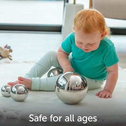 LEARNING ADVANTAGE Ezüst Tükrös Szenzoros Labdák Készlet