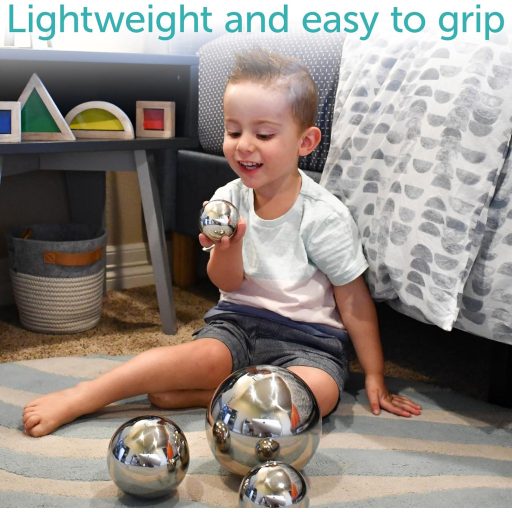 LEARNING ADVANTAGE Ezüst Tükrös Szenzoros Labdák Készlet