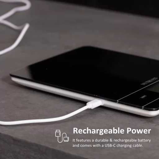 NUTRI FIT Digitális Konyhai Mérleg Magas Pontosságú Elektronikus Tészta Kaparóval