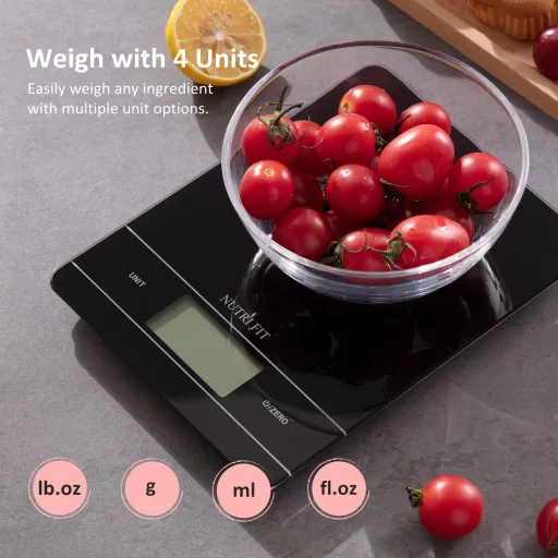 NUTRI FIT Digitális Konyhai Mérleg Magas Pontosságú Elektronikus Tészta Kaparóval