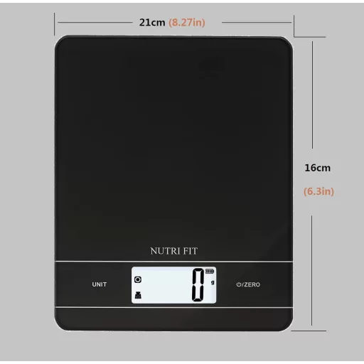 NUTRI FIT Digitális Konyhai Mérleg Magas Pontosságú Elektronikus Tészta Kaparóval