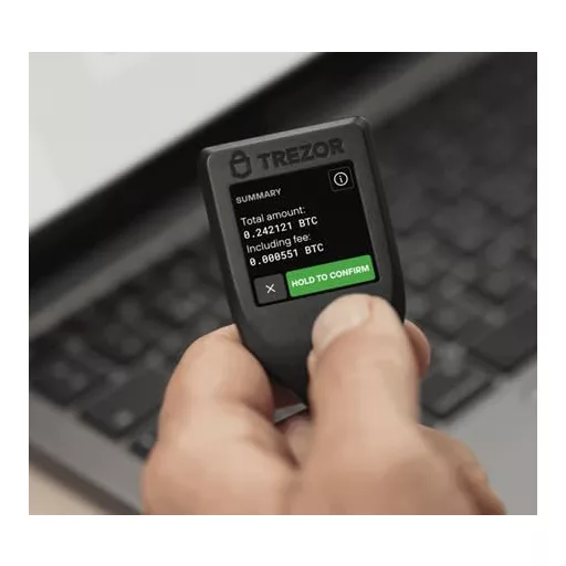 Trezor Model T Hardver Kriptopénz Tárca Bitcoin Ethereum Litecoin Fekete