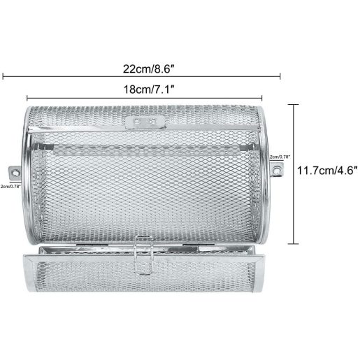 Kitchnexus Rotisserie Grill Kosár Kávébab Pörkölő Dob BBQ