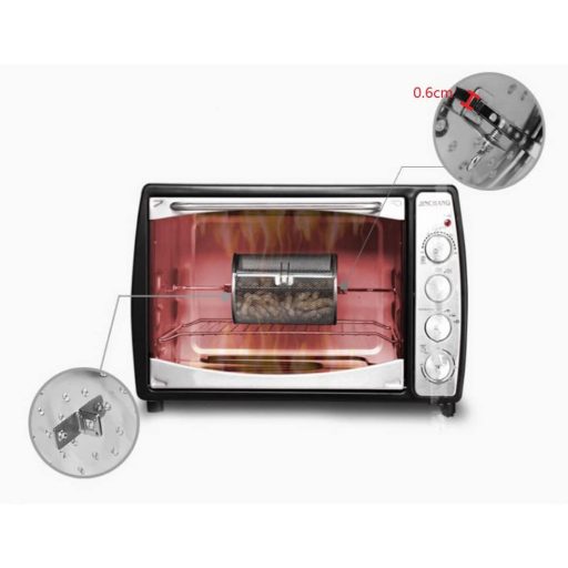 Kitchnexus Rotisserie Grill Kosár Kávébab Pörkölő Dob BBQ