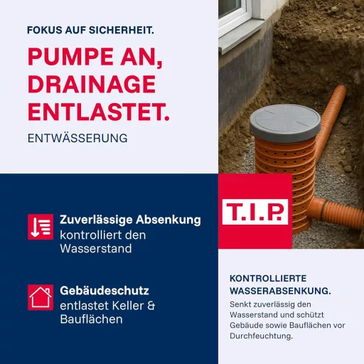 T.I.P. I-Compac 7500 400W szennyvízszivattyú 7500 l/h szűk schachtokhoz