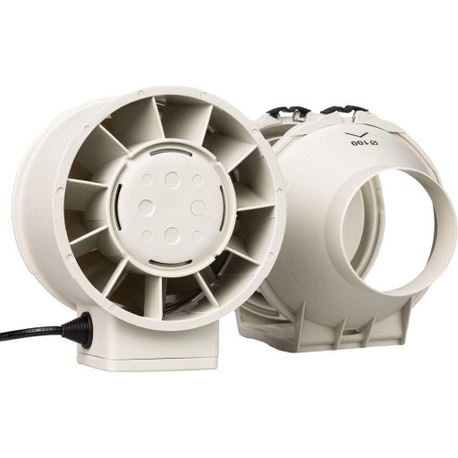 Ventilator axial STERR IDM alb, 100mm - 26W, ventilator de conductă cu fir pentru baie și bucătărie - 230V
