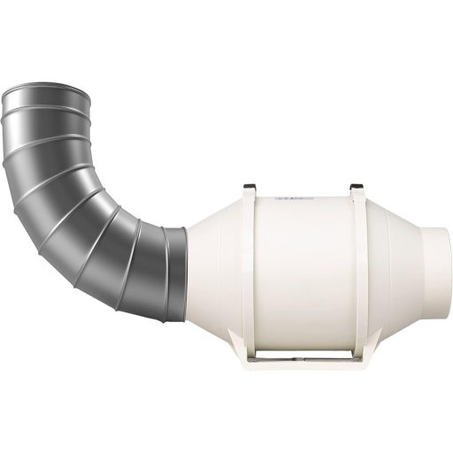 Ventilator axial STERR IDM alb, 100mm - 26W, ventilator de conductă cu fir pentru baie și bucătărie - 230V