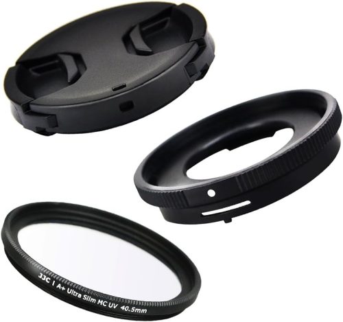 JJC Olympus TG-sorozatú filteradapter 40,5mm UV szűrővel és lencsevédővel