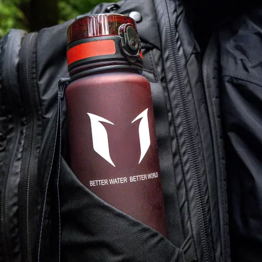Super Sparrow Tritan Ivópalack 350-1000ml BPA-mentes Sportpalack Kerékpár Fitness Szabadidő - 350 ml, Imperial Red