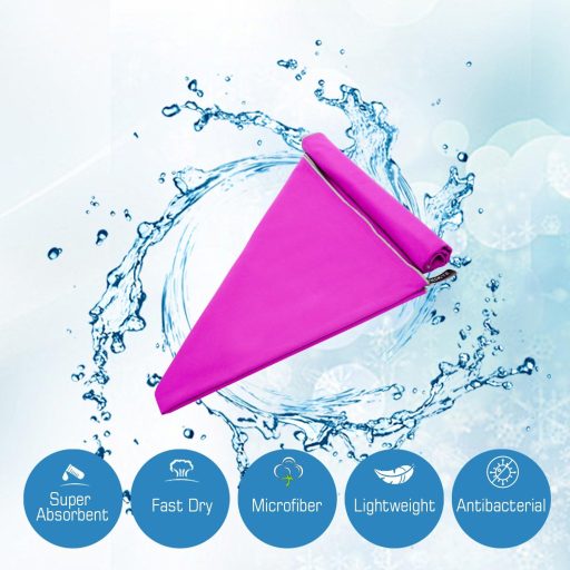 Zoegate Mikrovláknová osuška S XL XXL - Rýchloschnúca cestovná, športová, plážová, sauna osuška a čistiaca handrička, 80x40 cm