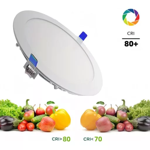 LED Ugradbena Svjetiljka 20W Okrugla 225mm Aluminijska Ploča 2000 Lumena