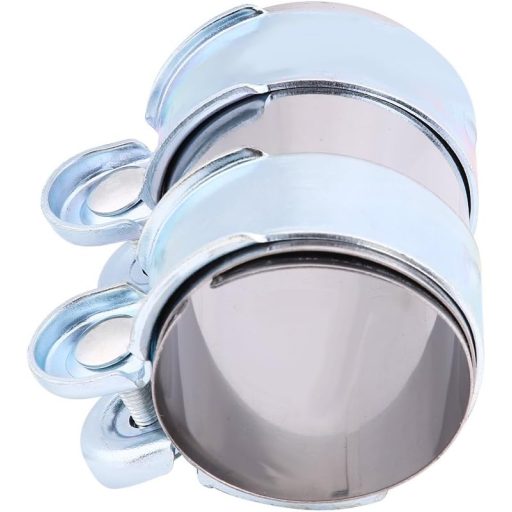 Qiilu Rozsdamentes Turbo Kipufogó Bilincs Hangtompító Csatornához 2.5 Colos