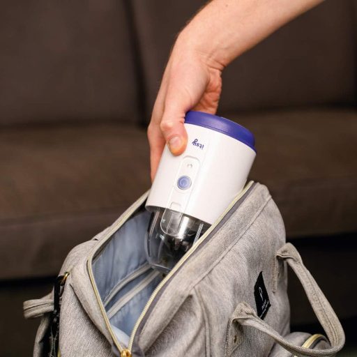 Itsy Hordozható Bébiételmixer Tál és Kanál Készlettel Fehér