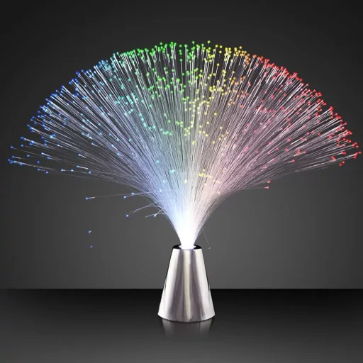 LEDMOMO Színváltó Fiber Optic LED Lámpa Elemmel - Esküvő, Karácsony, Parti Dekoráció
