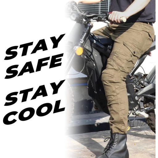 Alpha Rider denim hlače s moto protektorima, muške 3XL, zelene