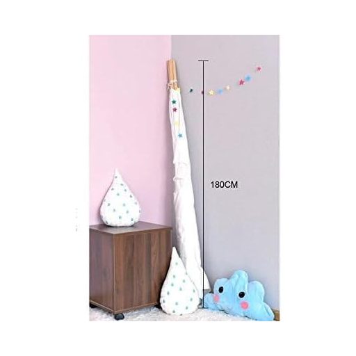 Little Dove Indián sátor gyerekeknek természetes pamut vászonból játszósátor szőnyeggel