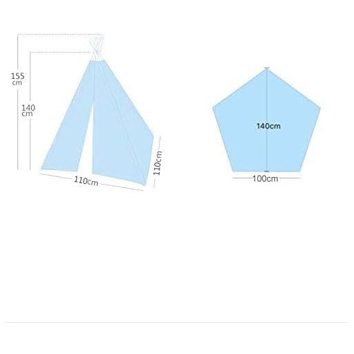 Little Dove Indián sátor gyerekeknek természetes pamut vászonból játszósátor szőnyeggel