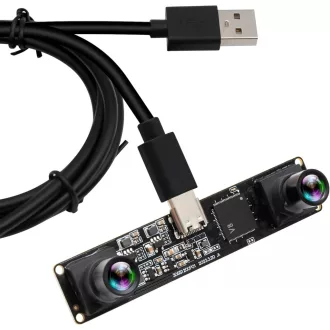  ELP 1200P 3D Stereo USB Kamera Dual Lencse 120fps Arcfelismerés QR Kód Szkenner