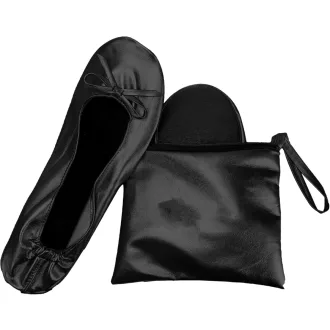   JJ PRIME Összehajtható Balerina Cipő Táskával - Kényelmes Tartalék Cipő Buliba, Utazáshoz, Lapos Talpú Balettcipő