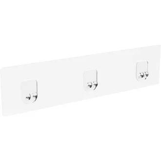   Oriware Priehľadné Samolepiace Uchytenie pre Sprchový Košík a Policu - Doplnok k Držiaku na Papier do Kúpeľne a Kuchyne - Balenie 2 ks