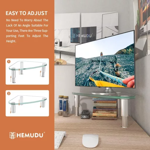Hemudu ergonomikus laptop és monitor állvány képernyő emelő