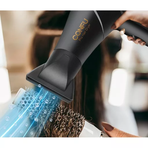CONFU Uscător de păr profesional cu difuzor, 2300W, negru